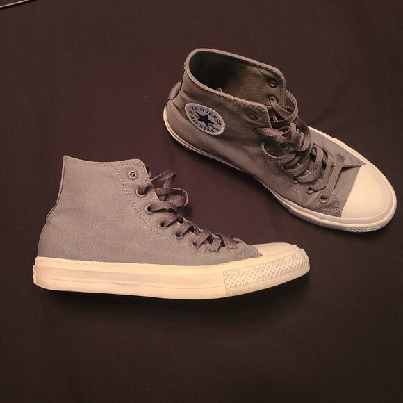 Converse Grey Chuck Taylor II 2 All Star (Discontinued) Men 8 Women 10 - Picture 1 of 7